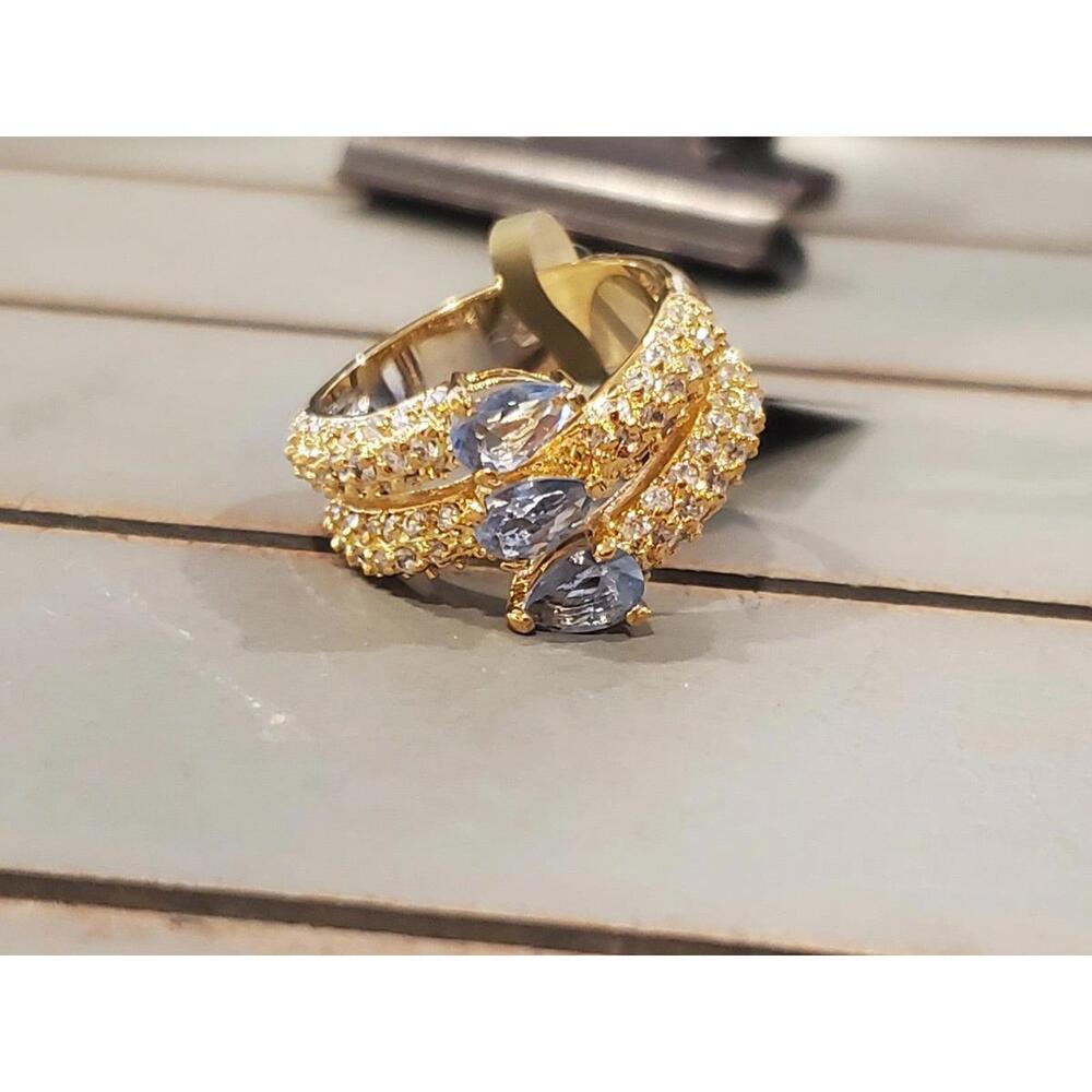 Gold over silver tanzanite ring size 7